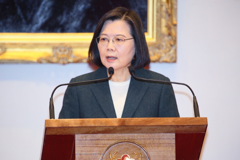 資料圖：蔡英文。 圖片來源：臺灣“中時新聞網(wǎng)” （打炸）.jpg