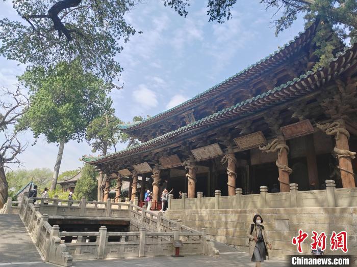 晉祠圣母殿是中國北宋最具代表性的建筑之一。　高雨晴 攝