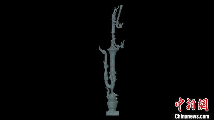 銅罍座倒立鳥足頂尊神像?！∷拇ㄊ∥奈锟脊叛芯吭汗﹫D