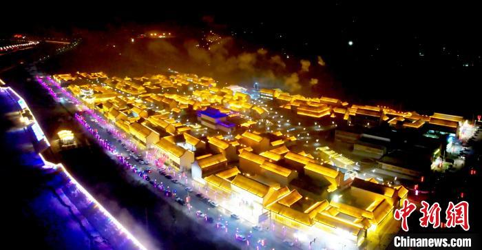 2023年1月，航拍視角下的河州苑。(資料圖) 臨夏縣委宣傳部供圖