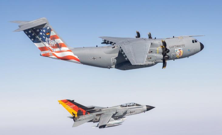 參加由德國空軍主導的“空中衛(wèi)士2023”演習的北約戰(zhàn)機。（圖源：北約空軍司令部官網）
