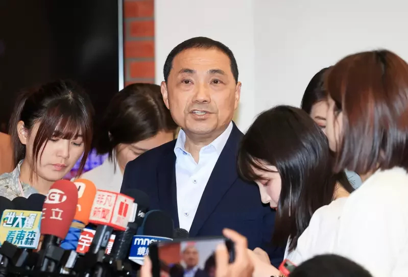 國民黨2024臺(tái)灣地區(qū)領(lǐng)導(dǎo)人參選人侯友宜。（圖源：臺(tái)灣《聯(lián)合報(bào)》）