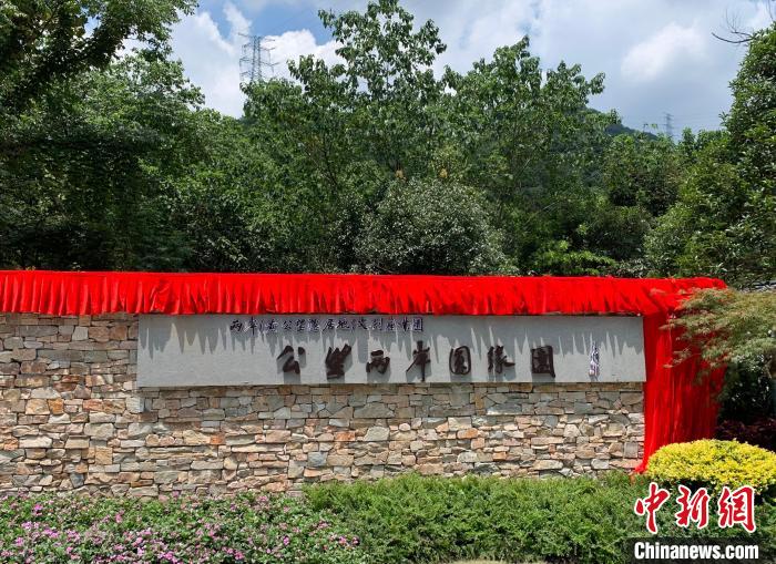 “公望兩岸圓緣園”開園?！」溻?攝