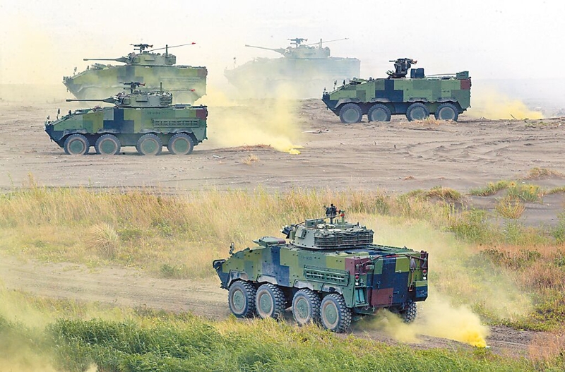 不斷擴充軍備刺激中共，將迫使兩岸走向焦土戰(zhàn)，非人民所樂見。圖為漢光演習。（本報資料照片）