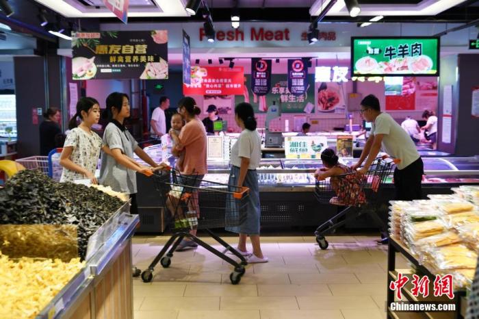 超市資料圖。翟羽佳 攝