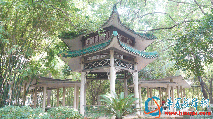 回雁亭，整個建筑就像一只展翅翱翔北歸的大雁。（攝影：虞鷹）