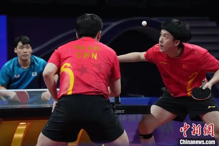 圖為樊振東王楚欽比賽中。<a target='_blank' href='/'>中新社</a>記者田博川 攝