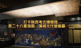 兩岸媒體打卡陜西考古博物館 賞二十八星宿圖、蒲城元代壁畫墓…