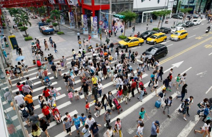 圖為信義商圈。圖片來源：臺(tái)灣“中時(shí)新聞網(wǎng)”。