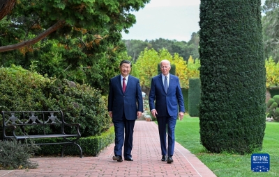 拜登邀請習近平一道在斐洛里莊園里散步