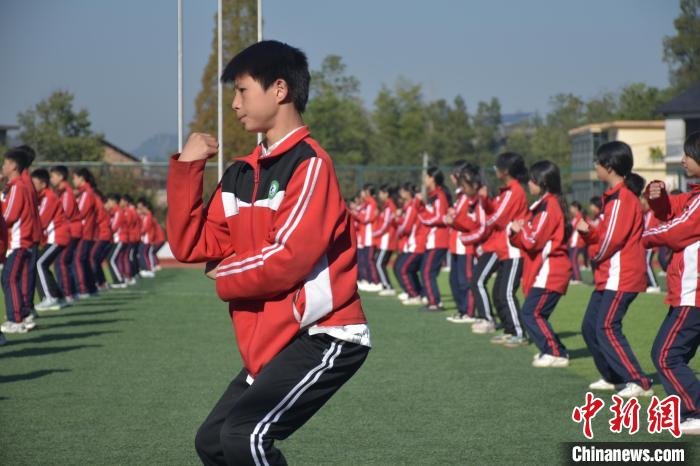 行走贛鄱看非遺:江西袁州非遺進校園南廟武術(shù)師生共傳承