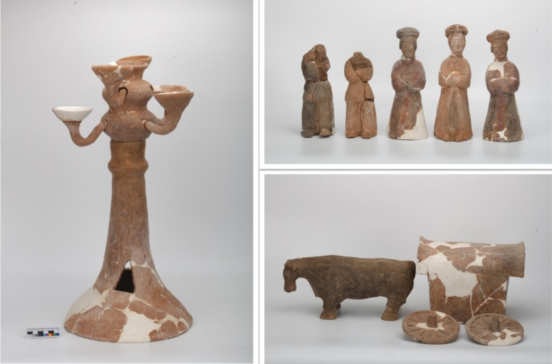 北城村墓地出土的陶俑。（圖源：國家文物局）