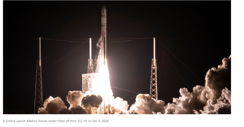 “火神”運載火箭發(fā)射瞬間。（美國聯(lián)合發(fā)射聯(lián)盟）