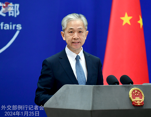 外交部發(fā)言人汪文斌。（圖源：外交部網(wǎng)站）