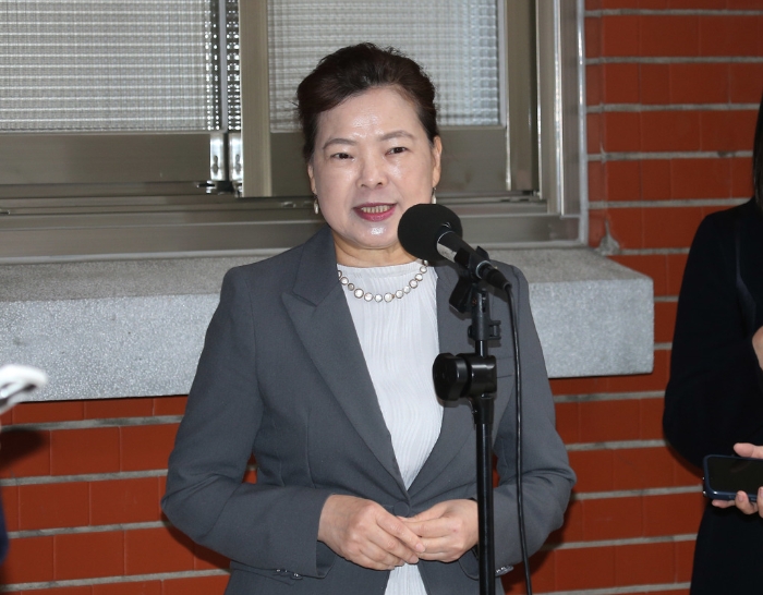 經濟部長王美花14日前往立法院備詢。（姚志平攝）