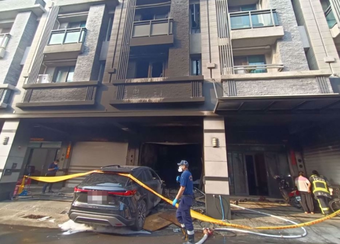 臺(tái)中市大雅區(qū)一處透天厝發(fā)生住宅火警