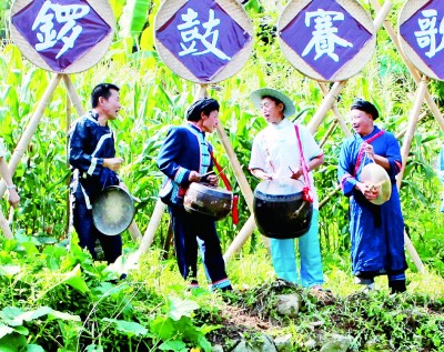 四川宣漢：薅草鑼鼓賀陽(yáng)春