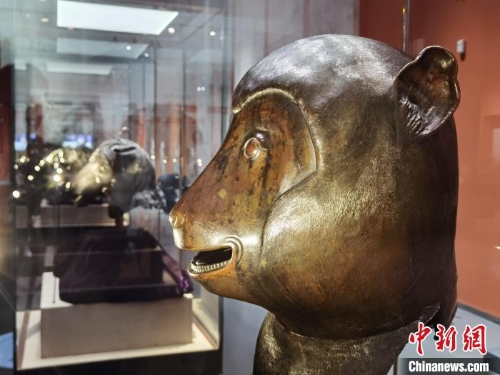 中國(guó)保利集團(tuán)于2000年購(gòu)得的猴首。胡健 攝.jpeg