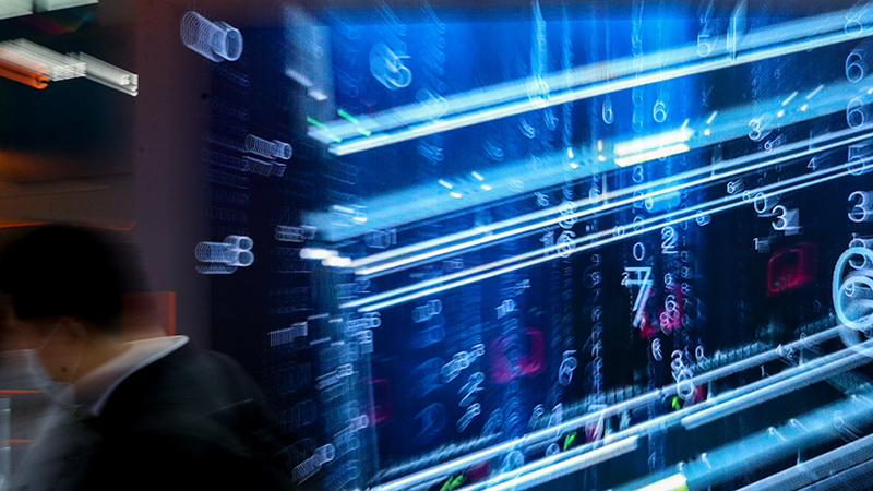 2021年中國國際大數(shù)據(jù)產(chǎn)業(yè)博覽會(huì)現(xiàn)場(chǎng)。（圖源：新華社）