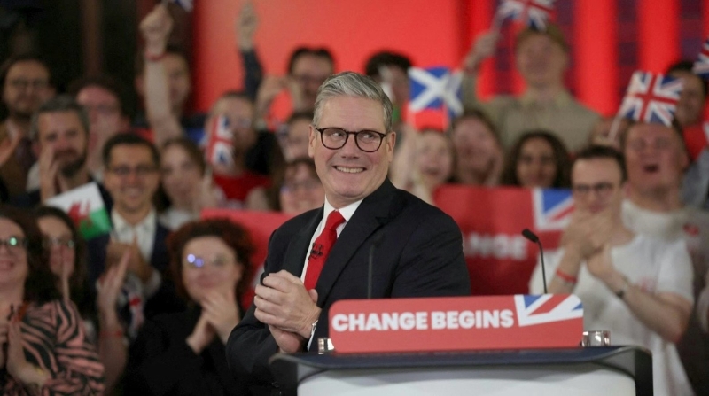 7月5日，英國工黨在議會下院選舉中獲得勝利，工黨領袖斯塔默將出任新一任首相并組建政府。（圖源：路透社）