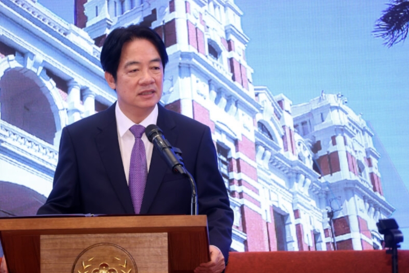 臺灣地區(qū)領導人賴清德。（圖源：臺灣“中央社”）