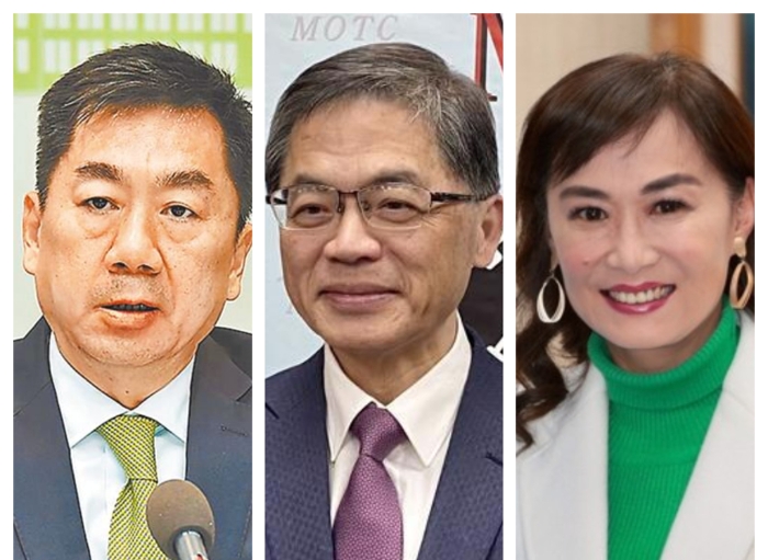 陳宗彥(左起)涉貪被起訴，李孟諺婚外情曝光請辭，林宜瑾成為第3位中箭的“臺南幫”人馬