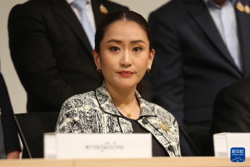 這是8月15日，佩通坦·欽那瓦在泰國曼谷出席新聞發(fā)布會的資料照片。（圖源：新華社）