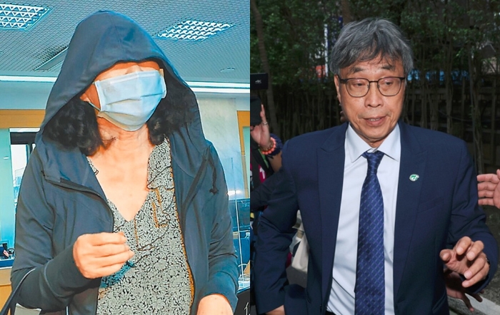 超思負(fù)責(zé)人秦語喬(左)的女兒「一人分飾三角」，打臉陳駿季(右)過去稱超思非一人公司。（合成圖／示意圖／資料照）