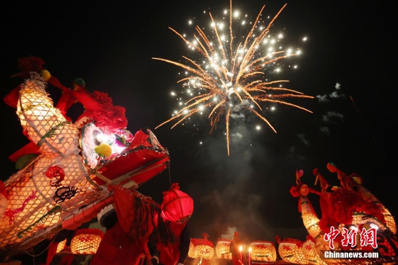 (新春見聞)南京溧水“雙龍”巡村“鬧新春”