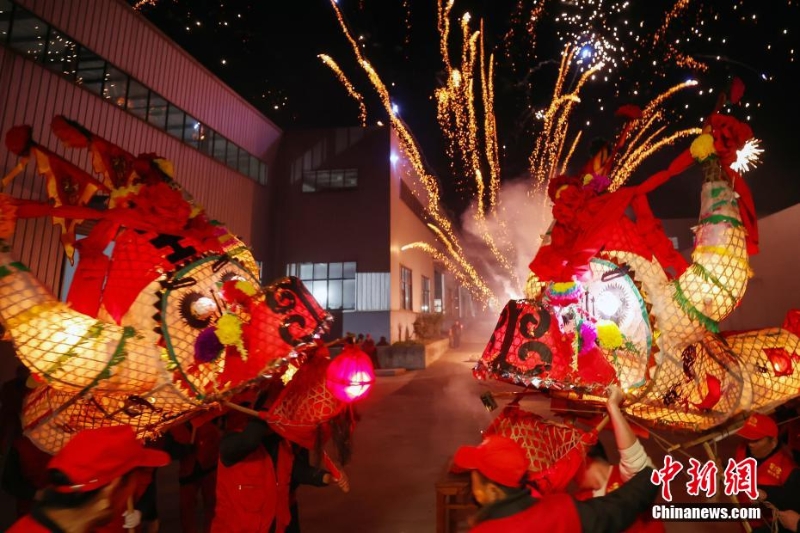 (新春見聞)南京溧水“雙龍”巡村“鬧新春”