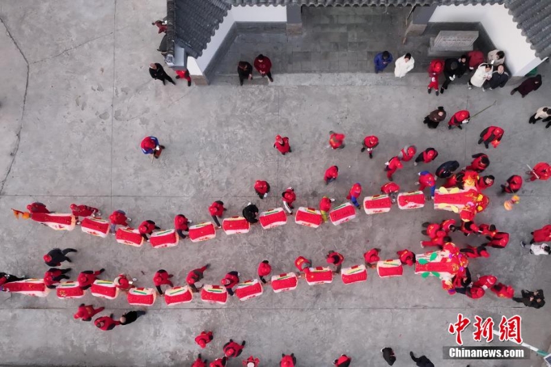 (新春見聞)南京溧水“雙龍”巡村“鬧新春”