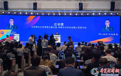 臺(tái)灣商業(yè)總會(huì)青委會(huì)副主委莊承霖發(fā)言