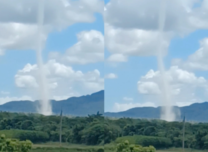 臺(tái)東縱谷地區(qū)驚見龍卷風(fēng)