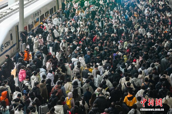 2026年中國春運啟動以來長三角鐵路累計發(fā)送旅客逾5490萬人次